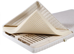 For beds with low sink-in depth, the lamellar system Naturform can be delivered with a compact cover.
