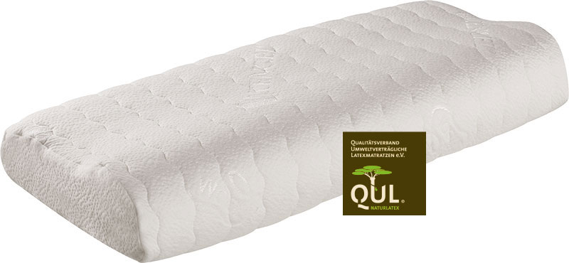 The outer fabric is a double layer of 70 % lyocell (Tencel®) and 30 % pure new wool. This pillow has a form latex core.