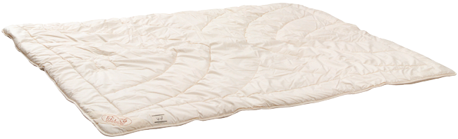 The outer fabric of this duvet is natural cotton and the two fleece blankets are quilted with pure new wool.